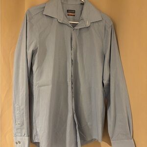 Van Heusen Blue Dress Shirt Classic Style